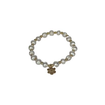 Brazalete Blanco Flor