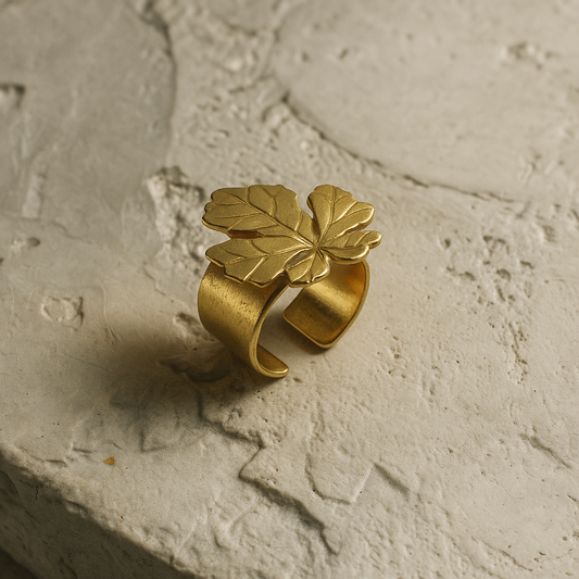 Anillo hoja de arce