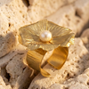 Anillo Flor Perlada
